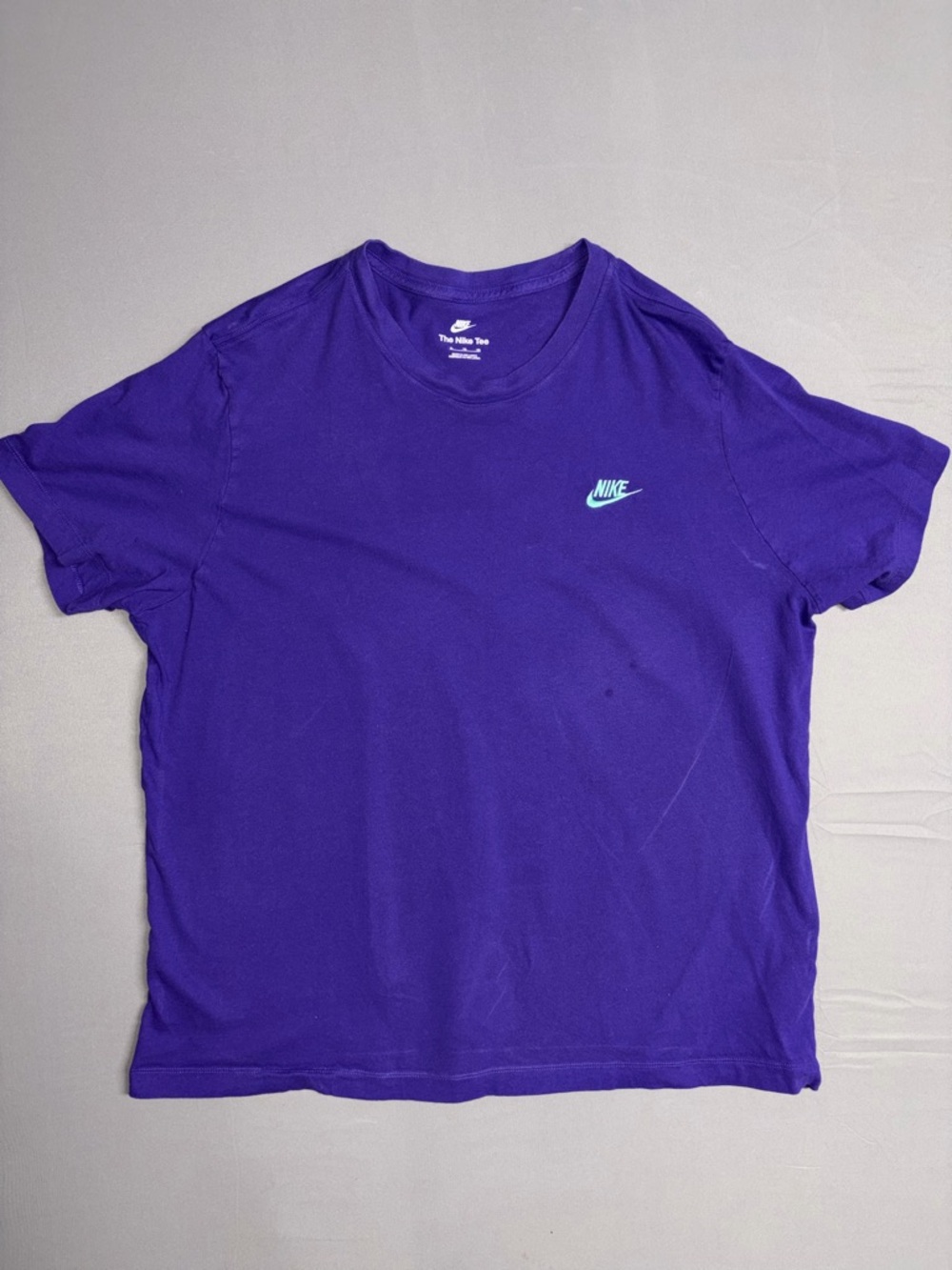 Nike Purple Crewneck Tee with White Logo